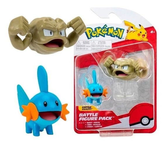 Jazwares Pokémon Battle Figure Pack Mudkip & Geodude