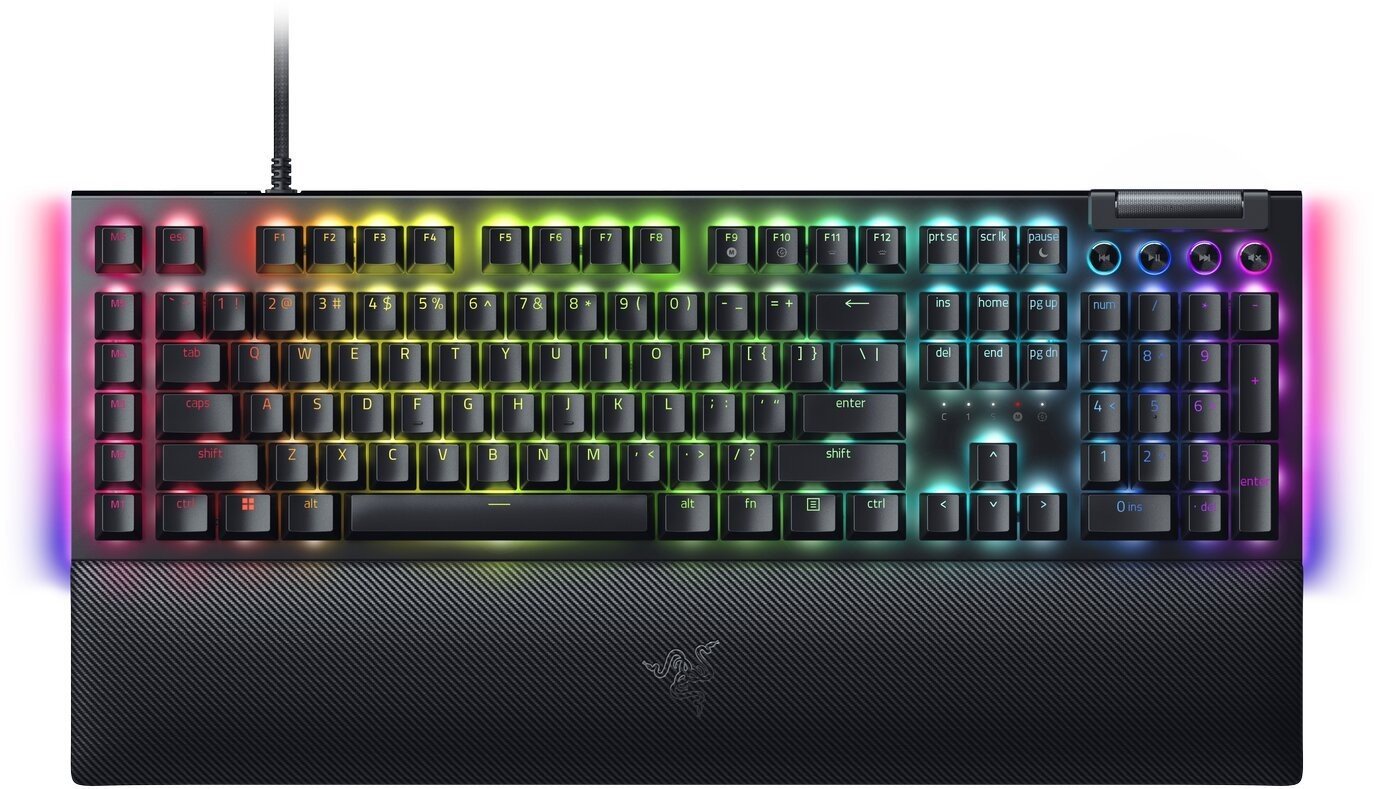 Razer BlackWidow V4, Razer Green, US - RZ03-04690100-R3M1