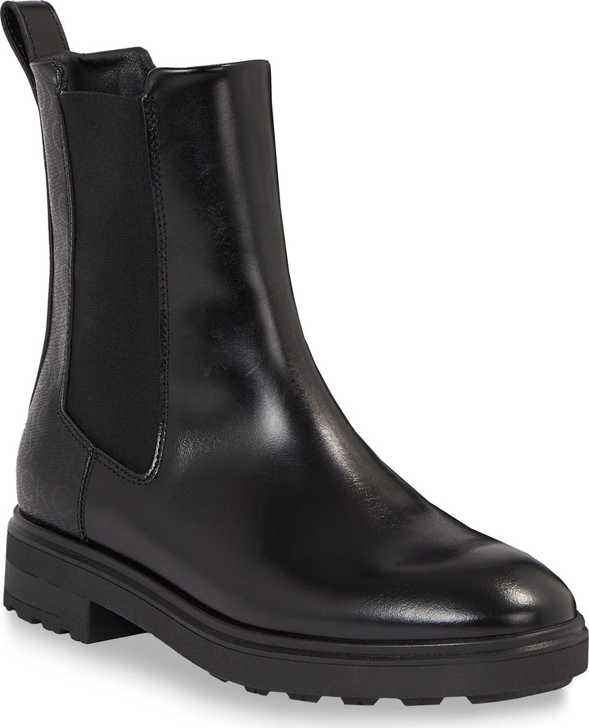 Kotníková obuv s elastickým prvkem Calvin Klein Cleat Chelsea Boot - Epi Mn Mx HW0HW01699 Ck Black BEH