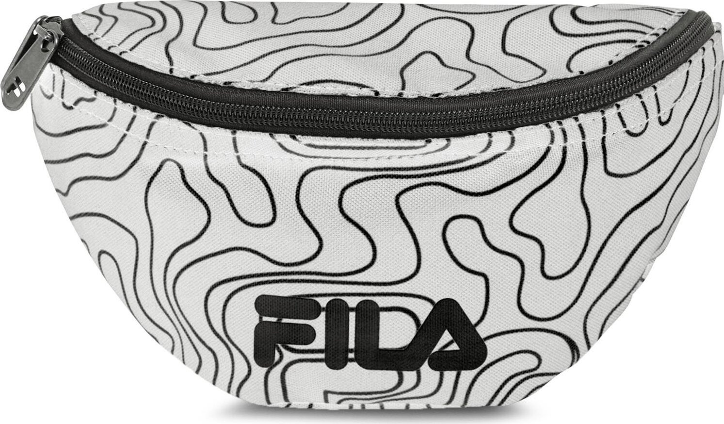 Ledvinka Fila Belmont Back To School Map Small Street Waist Bag FBT0002.13239 Antique White Topographic Aop