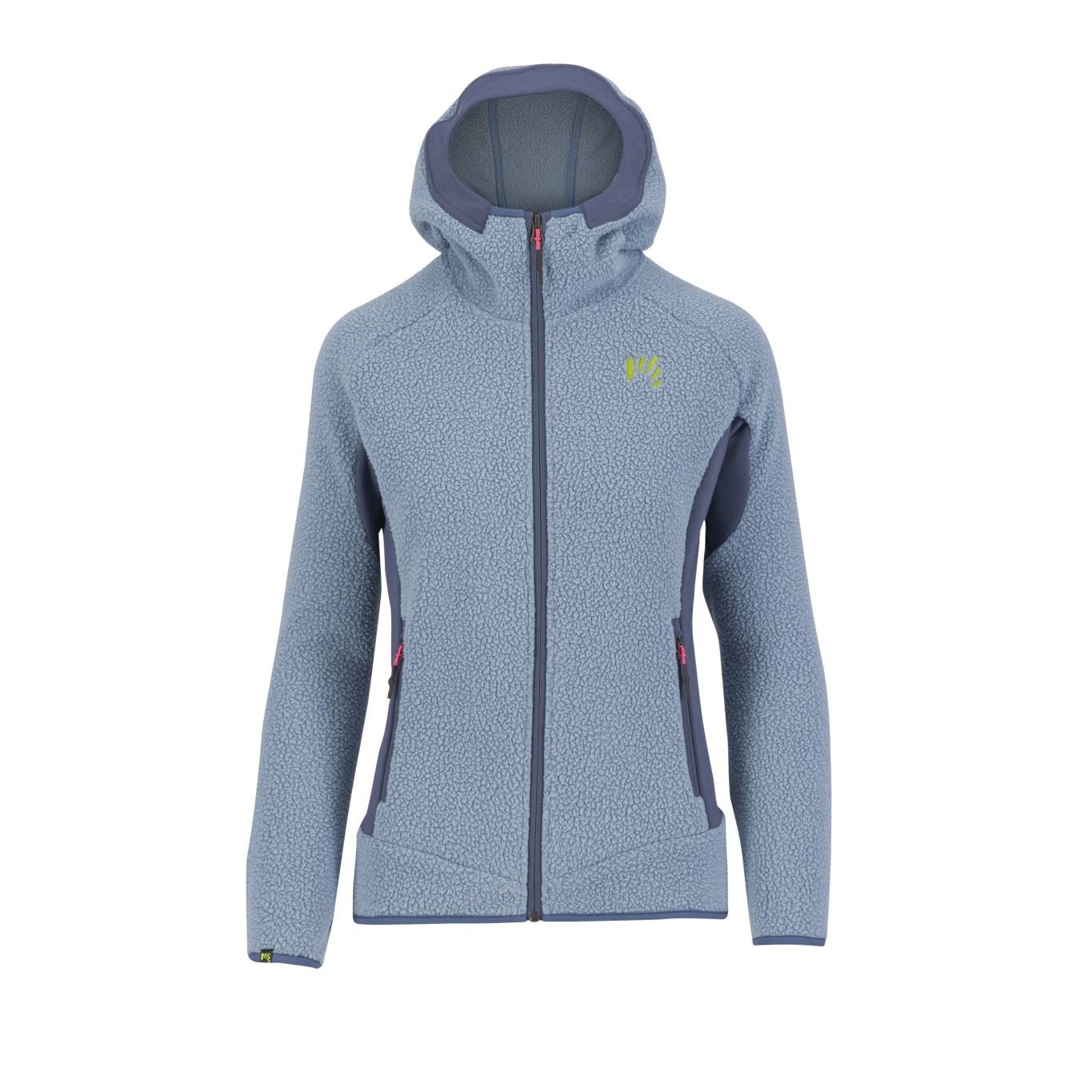 KARPOS 80'S Hoodie W Fleece, Mountain Spring/Bering Sea velikost: S