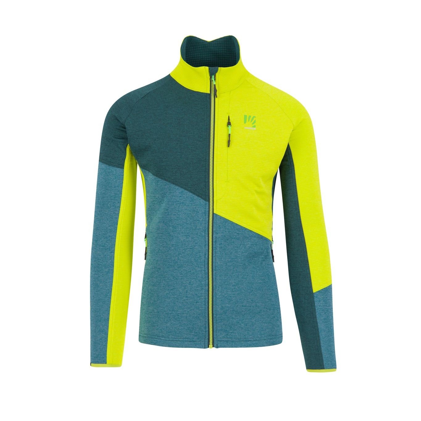 KARPOS Federa Full-Zip Fleece, Balsam/Forest/Kiwi Colada velikost: L