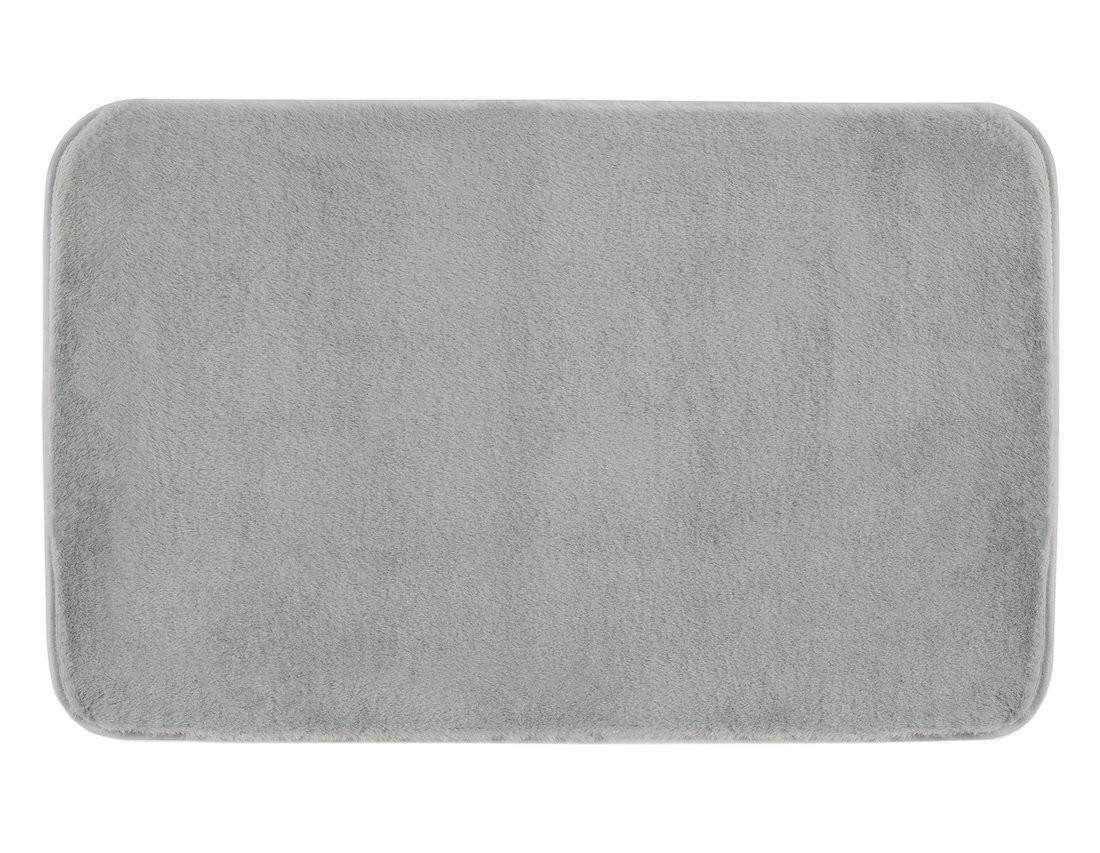 Gedy FUZZY koupelnová předložka, 50x80 cm, 100% polyester, protiskluz, šedá