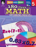 180 Days of Math for Fifth Grade: Practice, Assess, Diagnose (Smith Jodene Lynn)(Paperback)