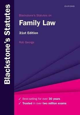 Blackstones Statutes on Family Law 31st Edition (George)(Paperback)