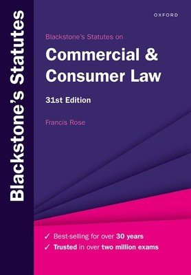 Blackstones Statutes on Commercial and Consumer Law 31st Edition (Rose)(Paperback)