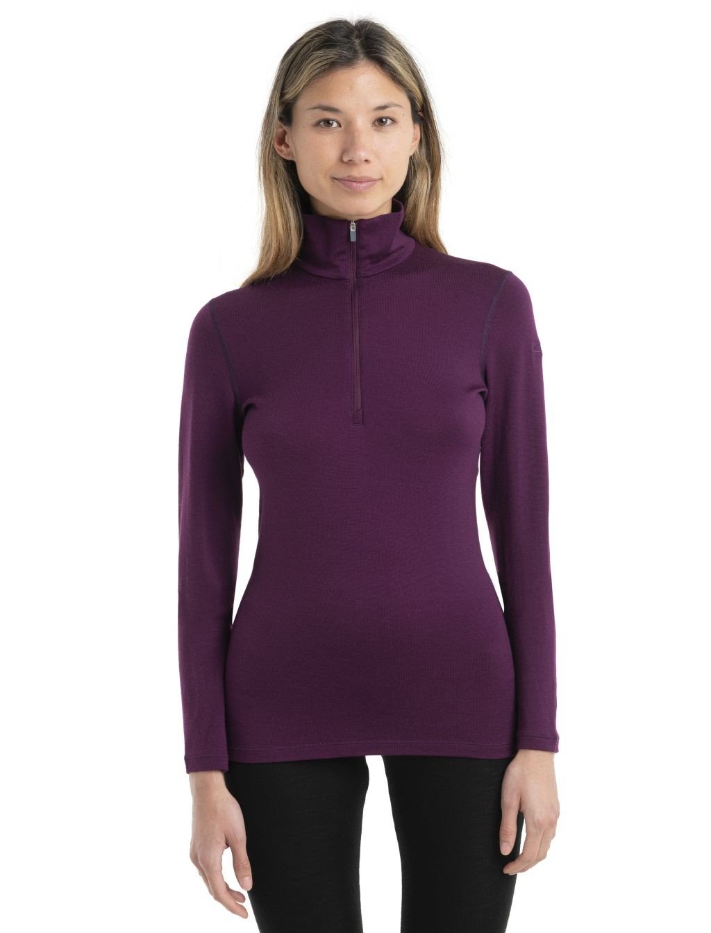 ICEBREAKER Wmns 260 Tech LS Half Zip, Nightshade velikost: XS