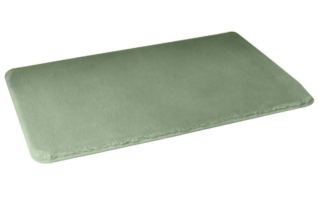 Gedy FUZZY koupelnová předložka, 50x80 cm, 100% polyester, protiskluz, zelená