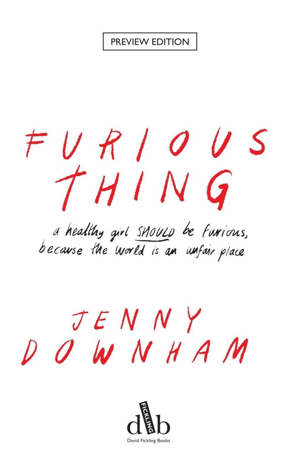 Furious Thing (Downham Jenny)(Pevná vazba)