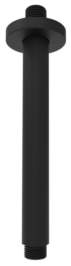 Sapho Sprchové stropní ramínko, kulaté, 200mm, černá mat
