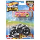 Mattel Hot Wheels Monster Trucks 1:64 s angličákem Skeleton Crew
