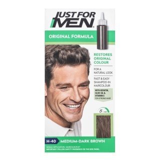 Just For Men Shampoo-in Haircolour barevný šampon pro muže H40 Medium Dark Brown 66 ml