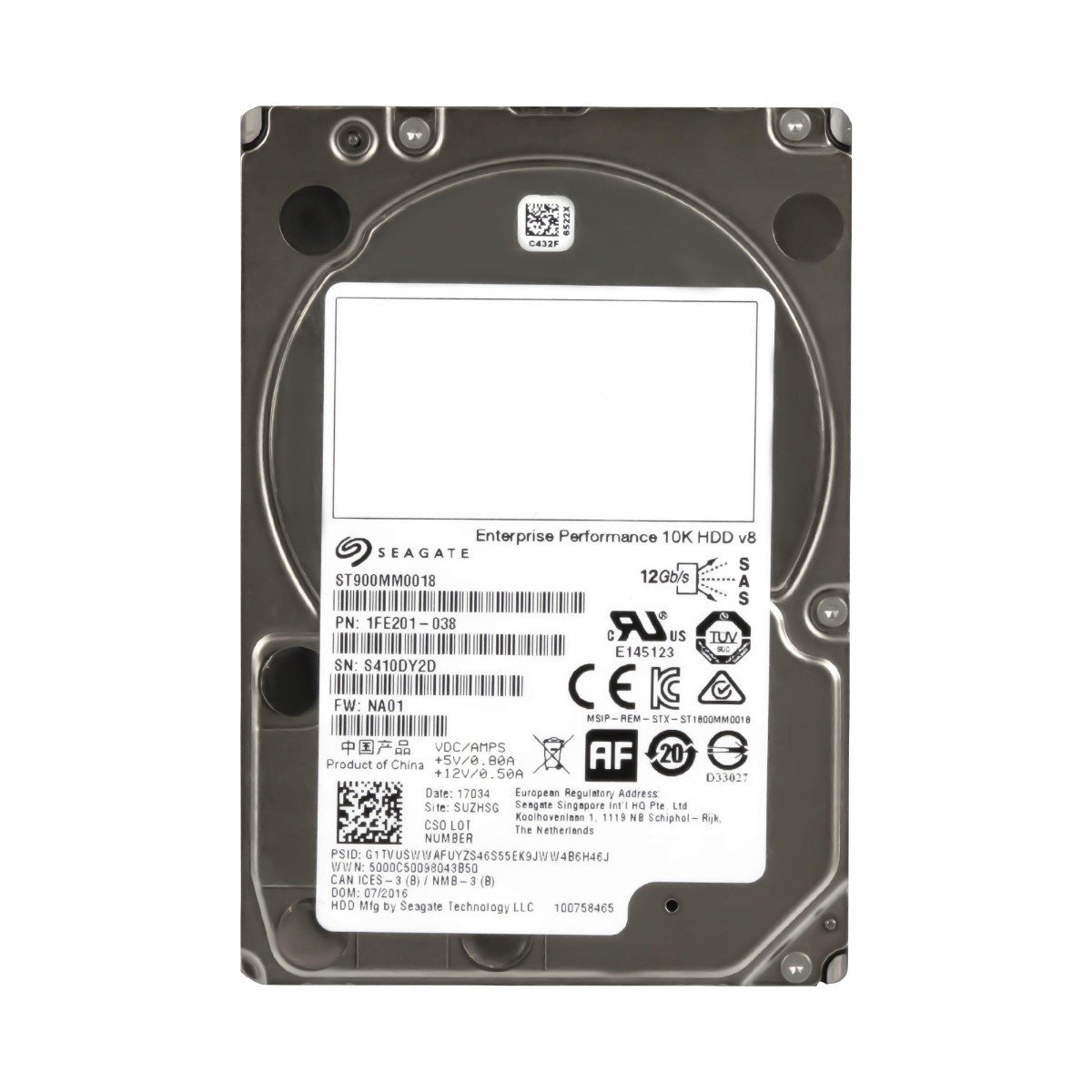 Seagate 900GB 10K 128MB SAS-3 2,5'' ST900MM0018