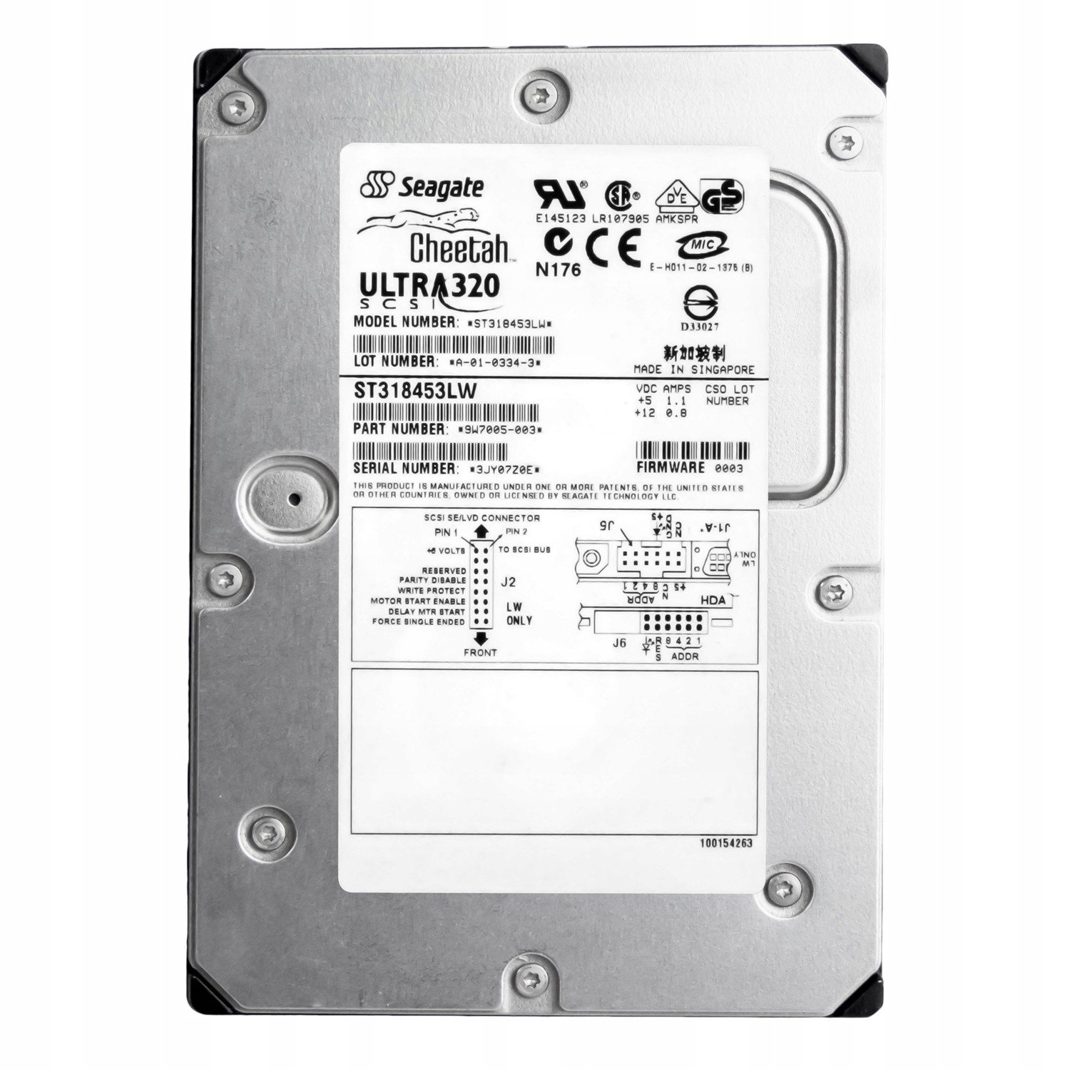 Seagate Cheetah 18,2GB 15K Scsi 3,5'' ST318453LW