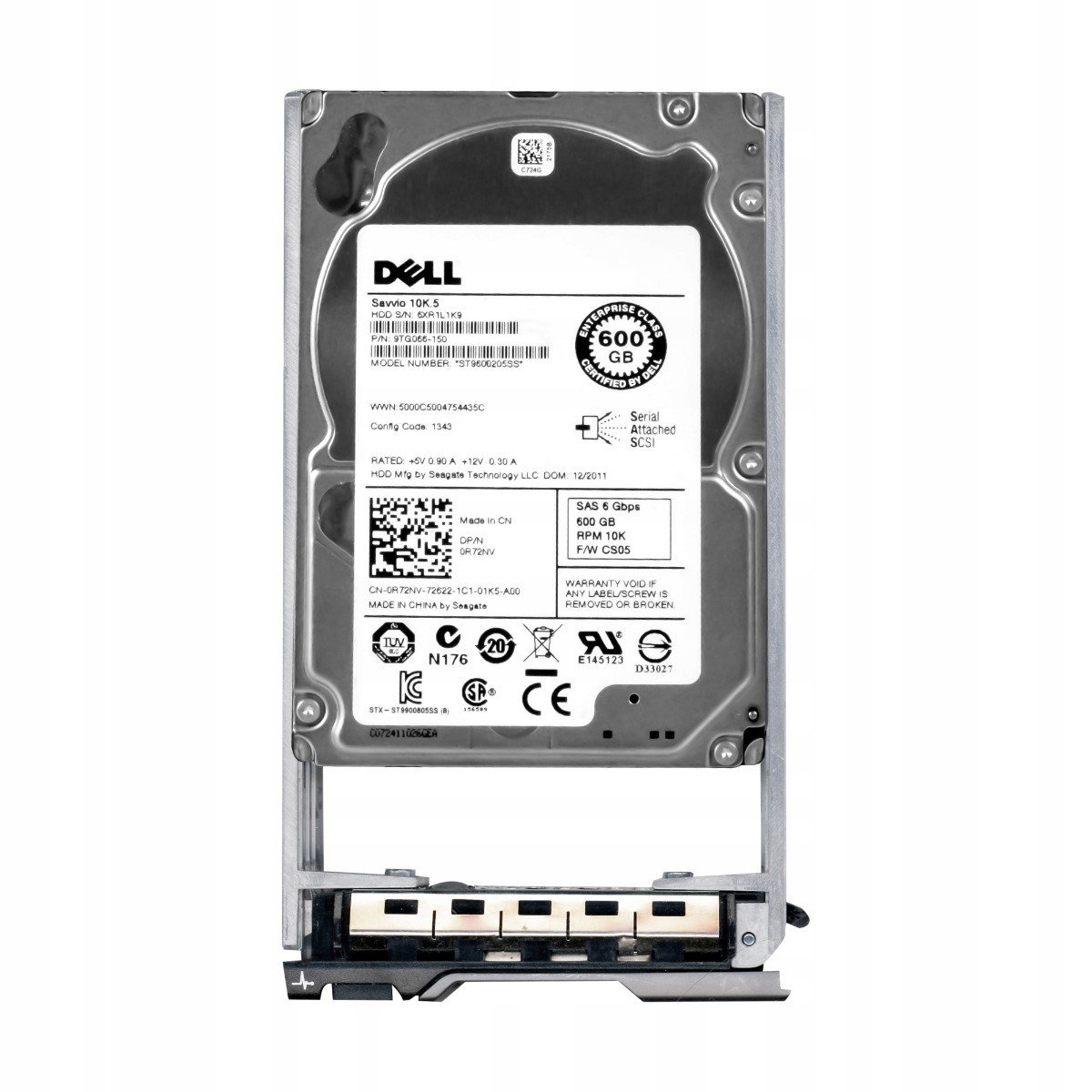 Dell 0R72NV 600GB 10K 64MB SAS-2 2.5'' ST9600205SS