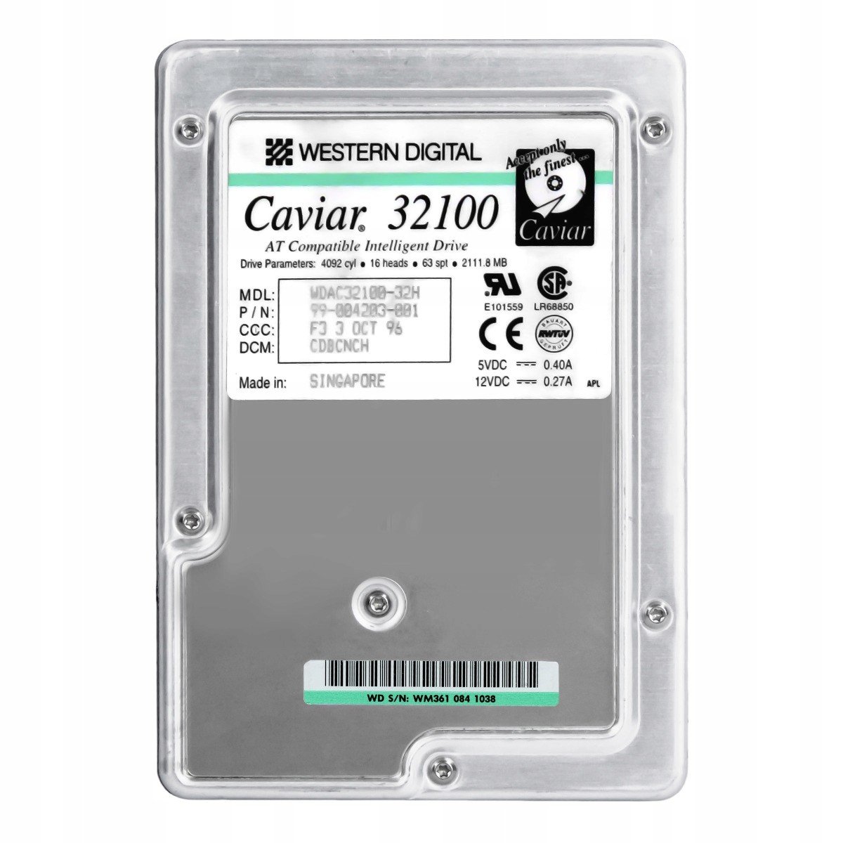 Wd Caviar 32100 2.1GB 5.2K Ata 3.5'' WDAC32100-32H