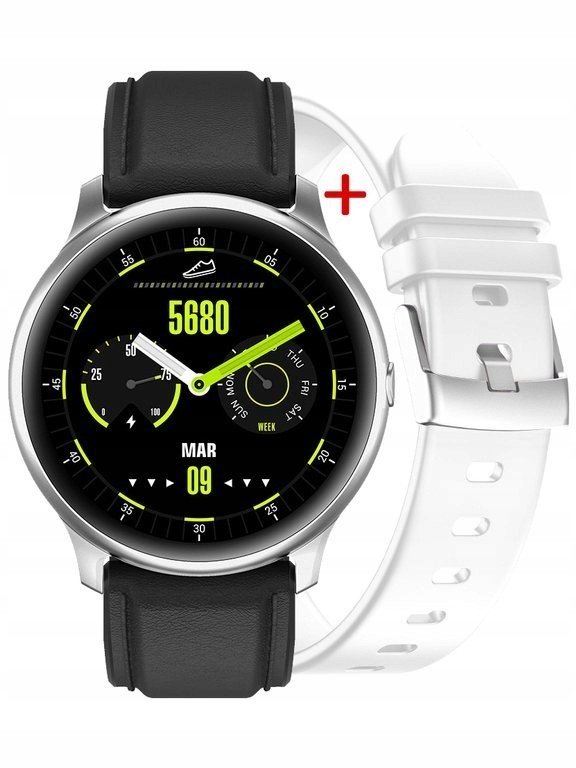 Smartwatch G. Rossi stříbrná/černá (sg003a)