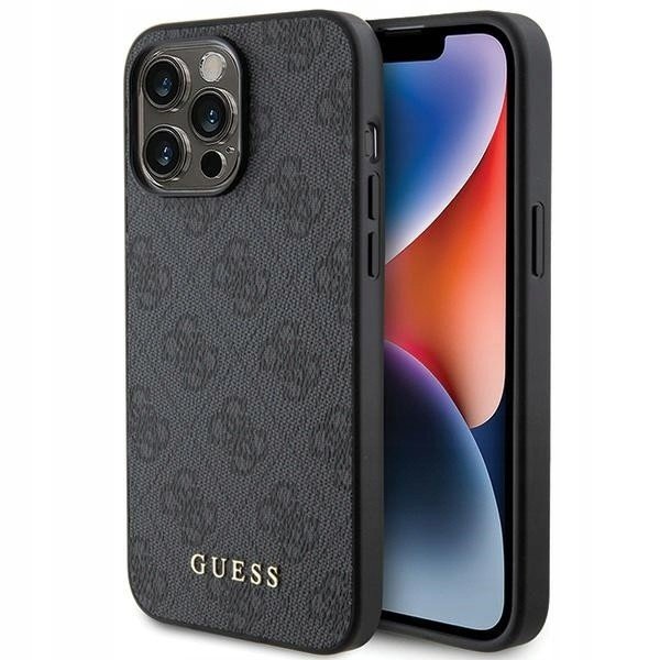 Pouzdro Guess elegantní šedé pro iPhone 15 Pro Max