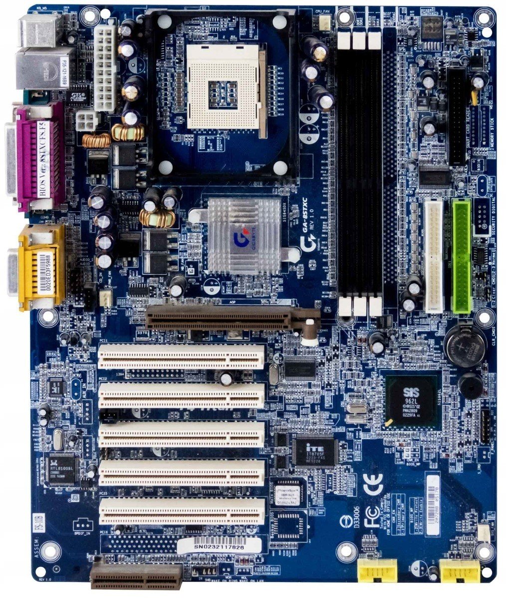 Gigabyte GA-8STXC p.478 Ddr Pci Agp Cnr