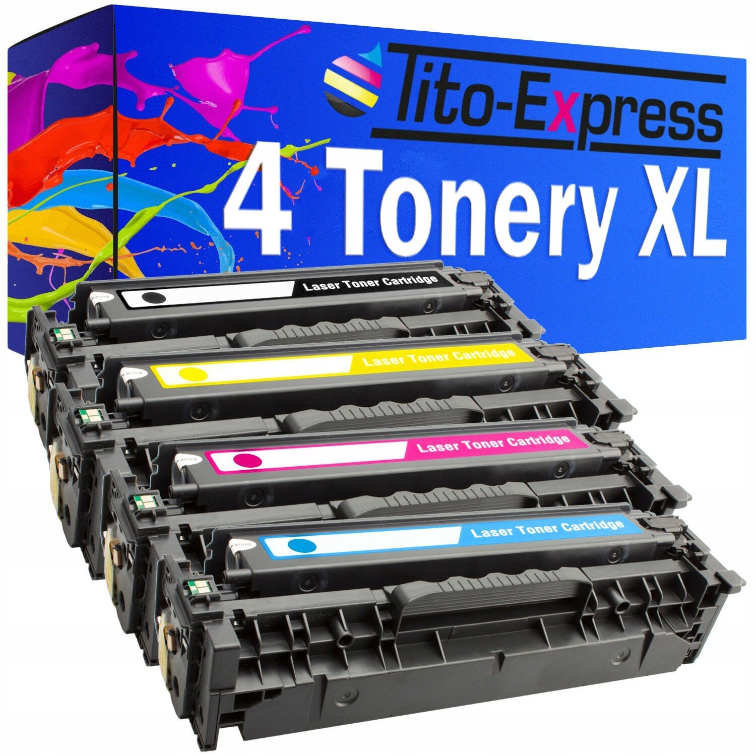 4x tonerová kazeta pro Hp CC530A 304A CP2025DN CM2320fxi