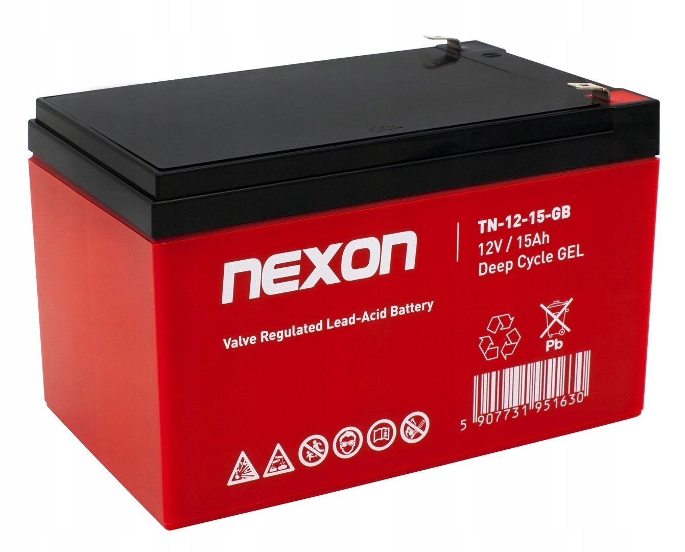 Nexon Gelová Baterie TN-GEL-15 12V 15AH Hluboká