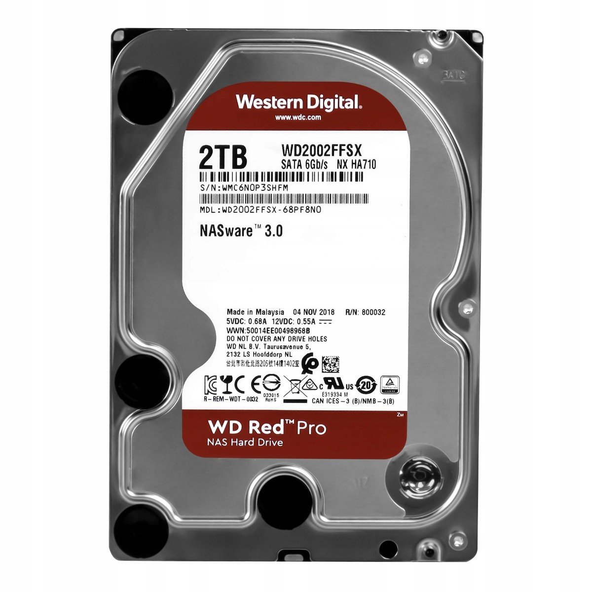 Wd Red Pro 2TB 7.2K Sata III WD2002FFSX Nx HA710