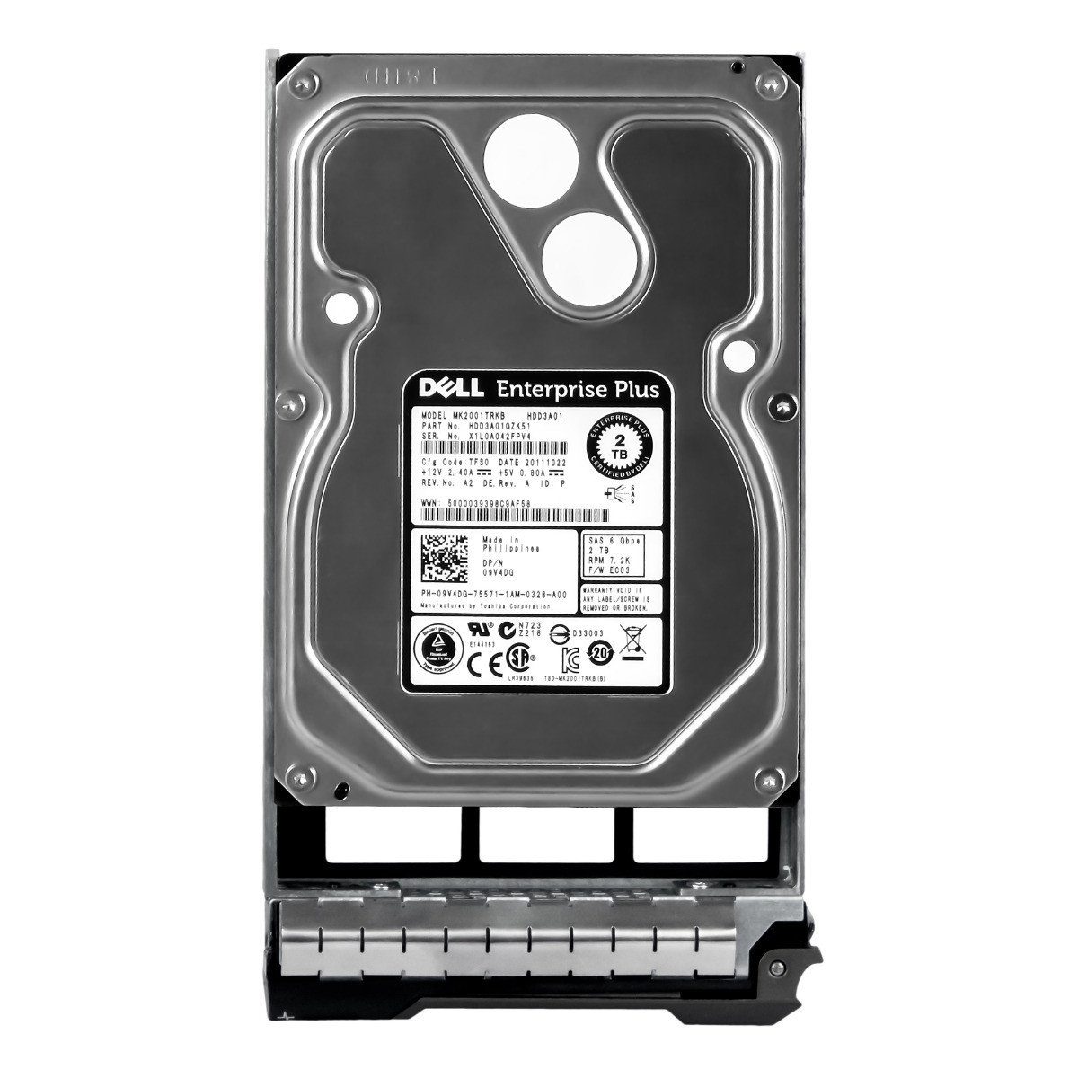 Dell 09V4DG 2TB 7.2K 16MB SAS-2 3.5'' MK2001TRKB