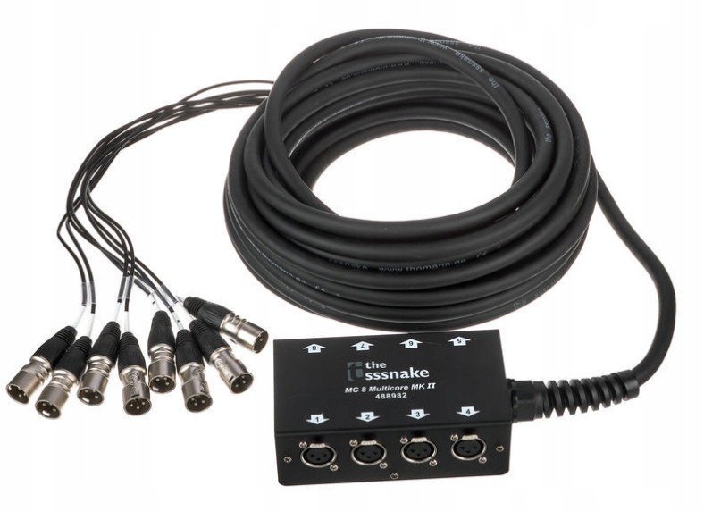 Multicore Xlr vícepárový kabel 15 m Stagebox