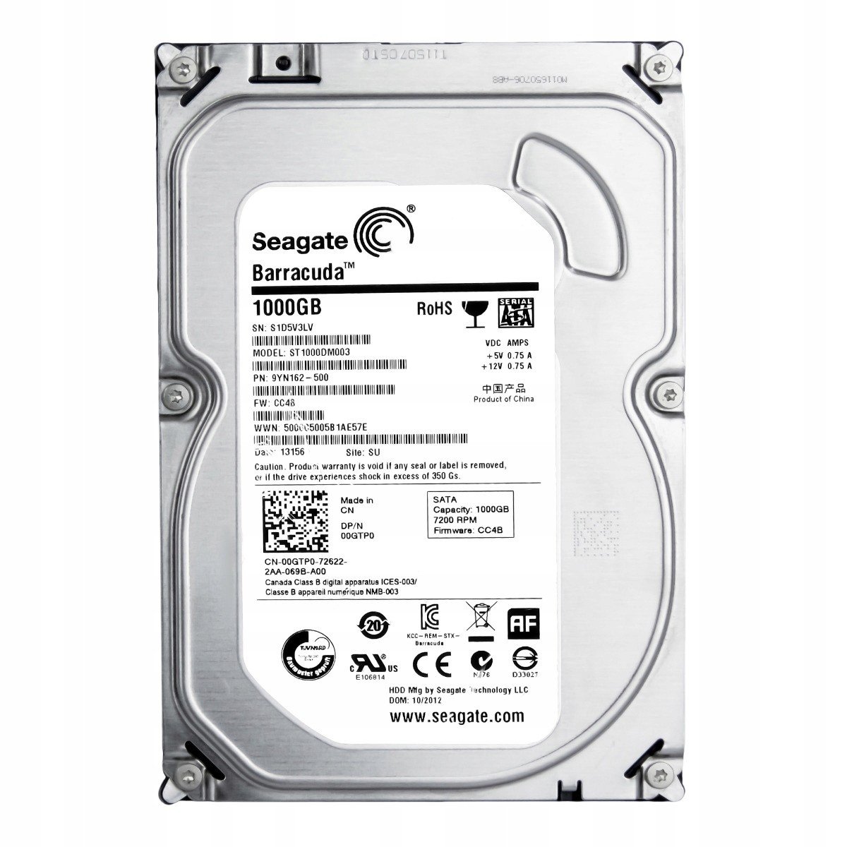 Dell 00GTP0 1TB 7.2K 64MB Sata III 3.5 ST1000DM003