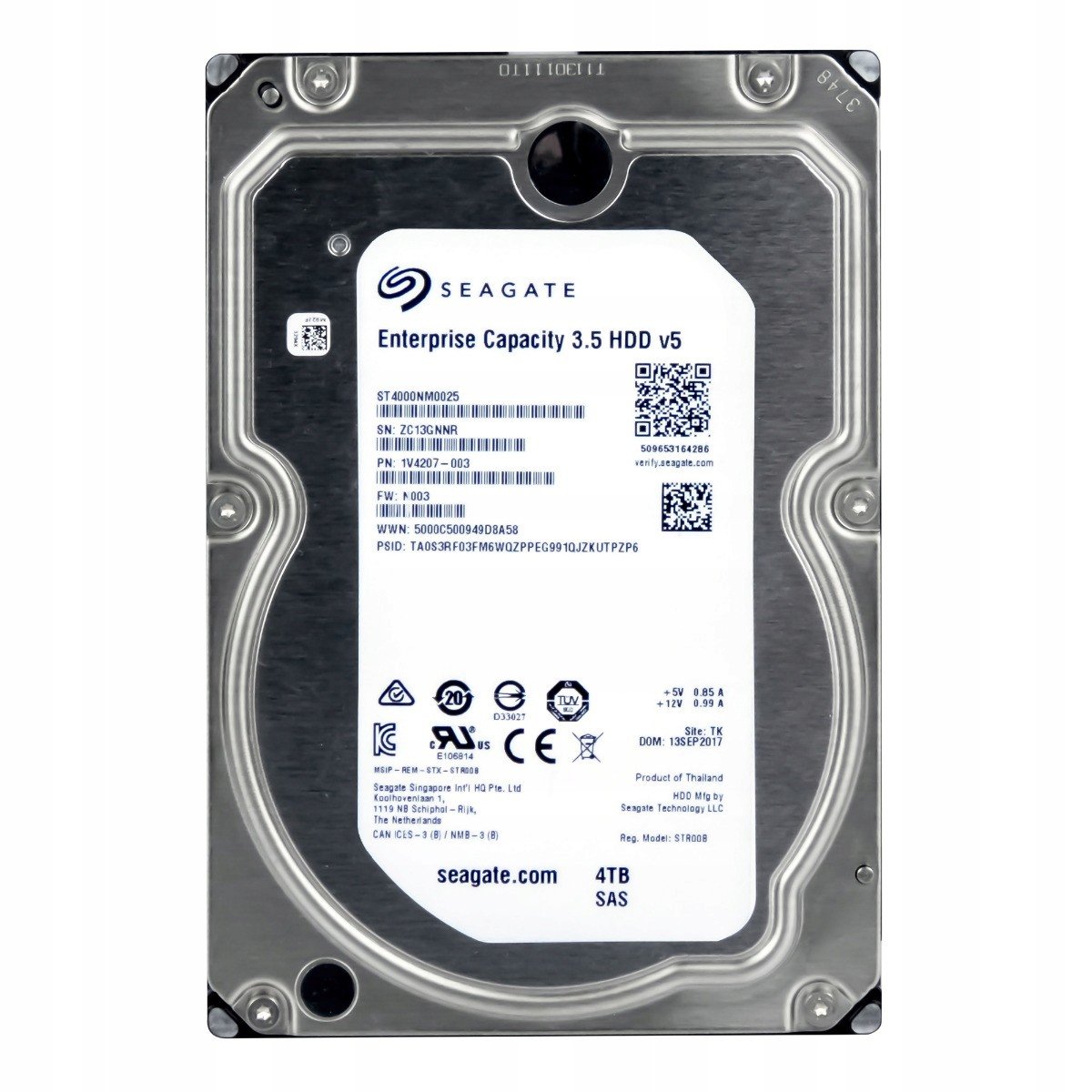 Seagate 4TB 7.2K 128MB SAS-3 3.5'' ST4000NM0025