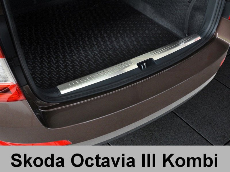 Ochranná lišta hrany kufru Škoda Octavia III. 2013-2017 (combi, vnitřní, matná)