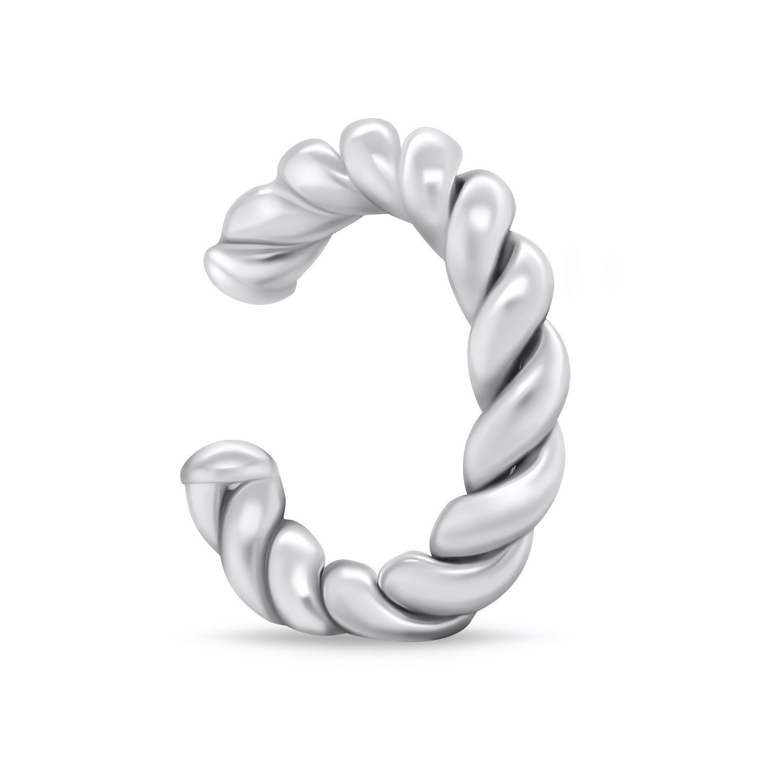 Brilio Silver Slušivá stříbrná single záušnice EA881W