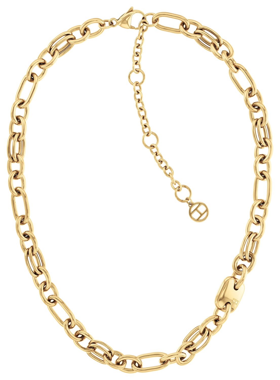 Tommy Hilfiger Masivní náhrdelník z pozlacené oceli Contrast Link Chain 2780784
