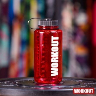 Workout Láhev na pití WORKOUT 1000 ml - červená Tritan WOR75