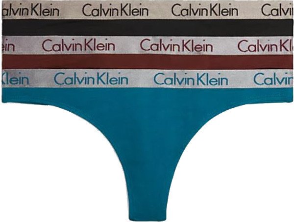 Calvin Klein 3 PACK - dámská tanga QD3560E-IIL XS