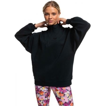 Mikina Roxy Essential Energy Half Zip - Černá - L