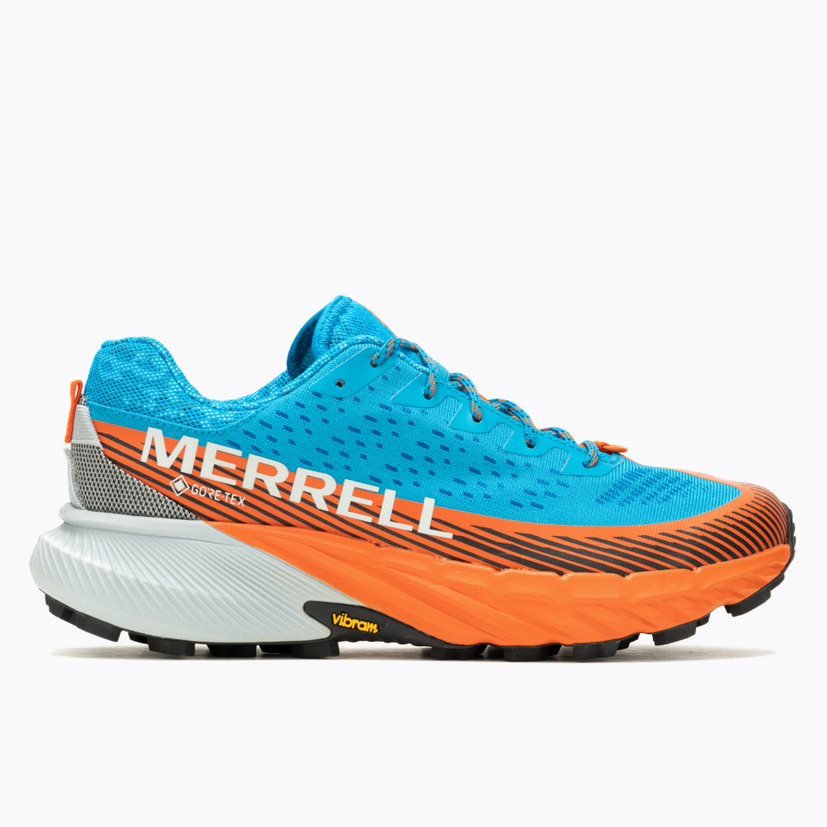 Pánské běžecké boty Merrell Agility Peak 5 Gtx Velikost bot (EU): 42 / Barva: modrá/oranžová