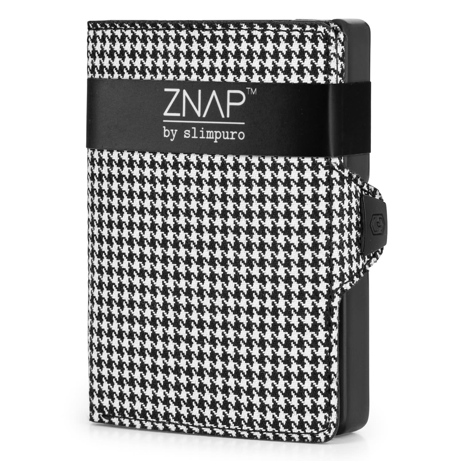 Slimpuro ZNAP Slim Wallet, 12 karet, přihrádka na mince, 8 x 1,8 x 6 cm (Š x V x H), ochrana RFID