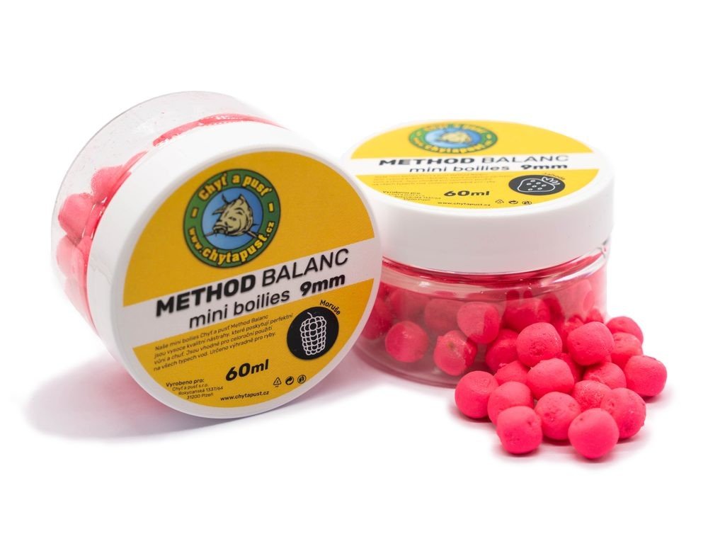 Chyť a pusť Mini boilies Balanc 9mm 60ml - Česnek