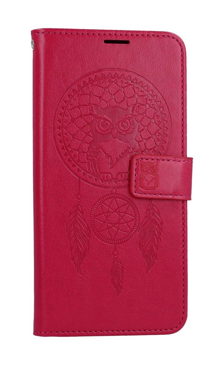 Pouzdro MEZZO Xiaomi Redmi Note 12S knížkové Lapač se sovičkou růžové 101198