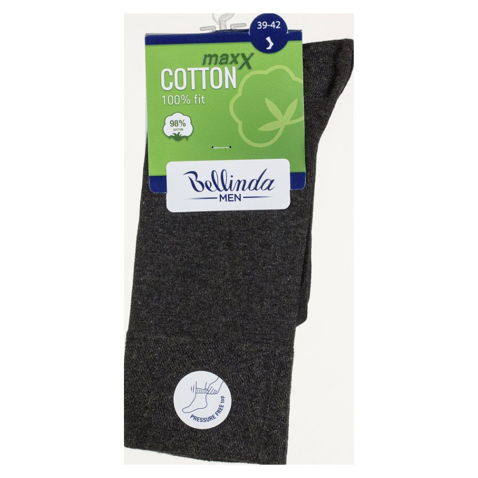 BELLINDA Pánské ponožky cotton max 43-46 šedé 1 kus