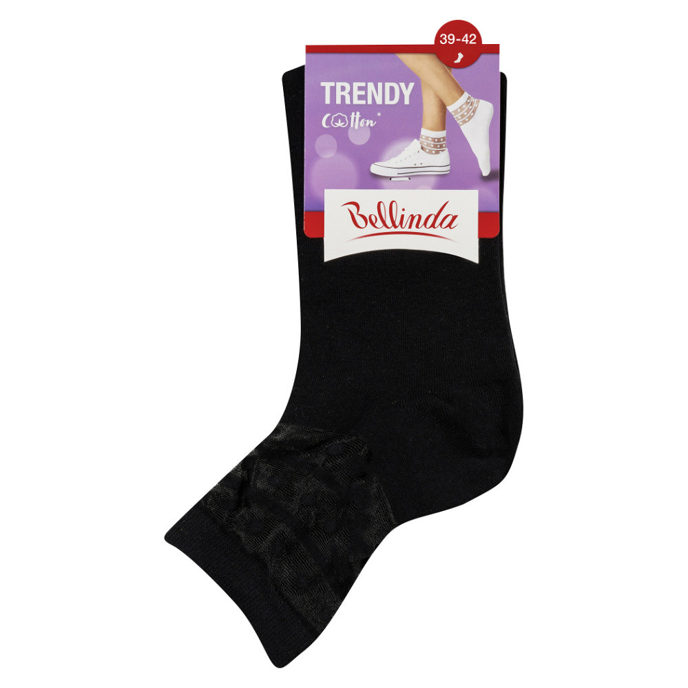 BELLINDA Dámské ponožky trendy 39-42 černé 1 kus