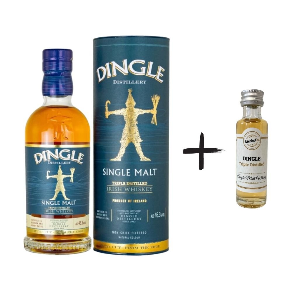 Dingle Single Malt Triple Distiled 0,7l 46,3% + miniatura