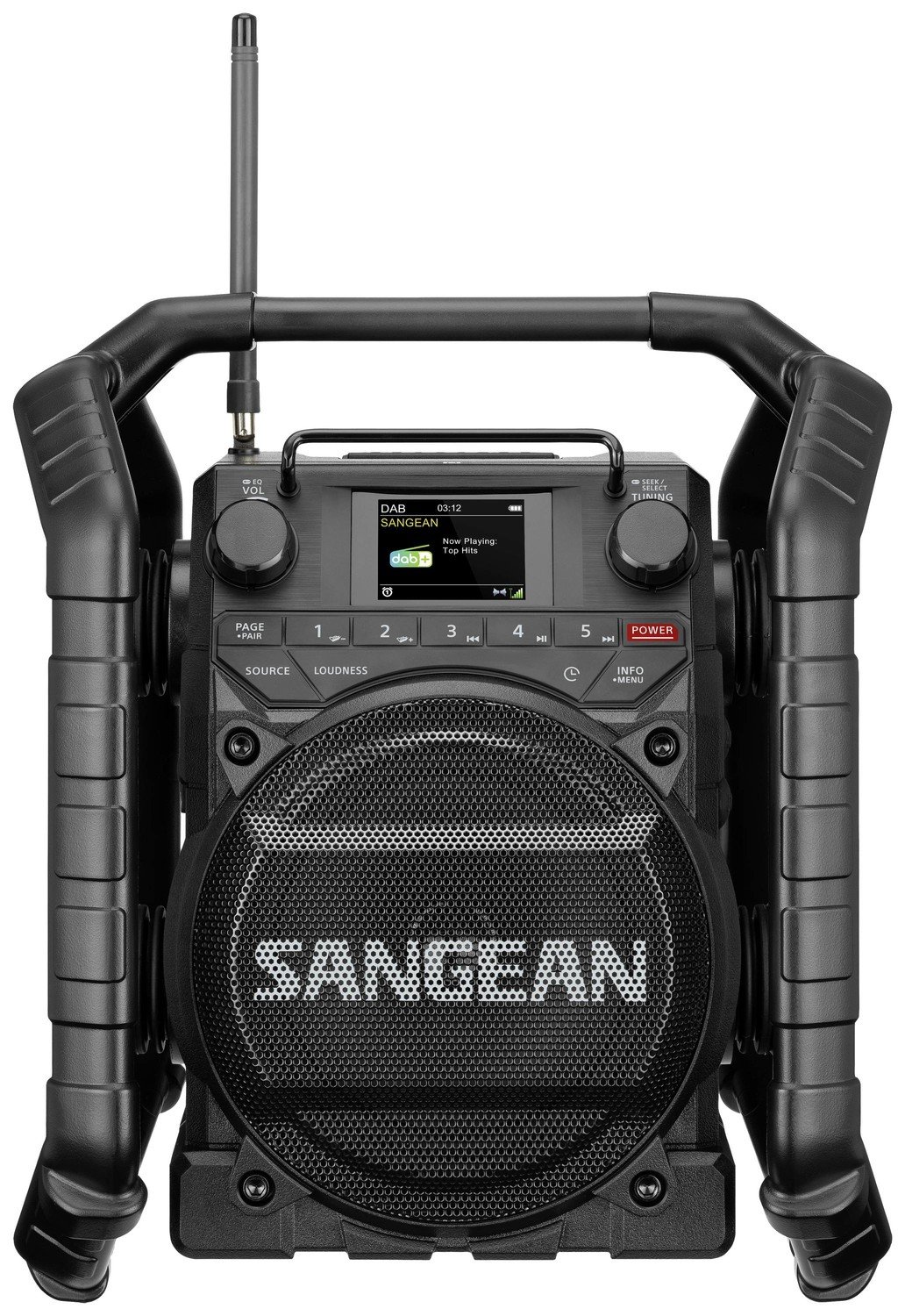 Sangean U-4X DAB plus /FM-RDS/Bluetooth/AUX/TWS/USB Ultra Rugged Rad odolné rádio DAB plus , FM DAB plus , Bluetooth, USB, AUX, NFC s akumulátorem, vodotěšné, nárazuvzdorné,