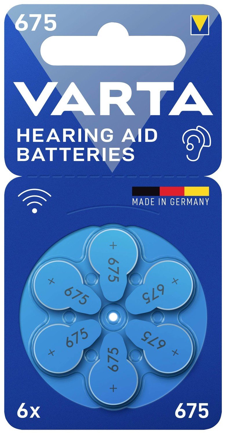 Varta Hearing Aid PR44 knoflíkový článek ZA 675 zinko-vzduchová 1.4 V 6 ks