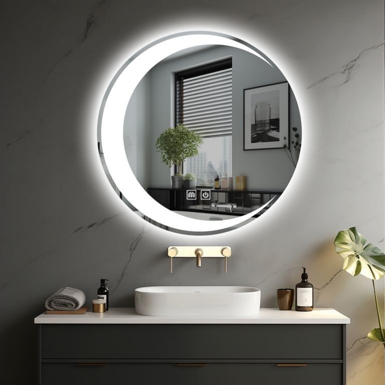 92020 IREDA Koupelnové zrcadlo s LED osvětlením, 70 cm
