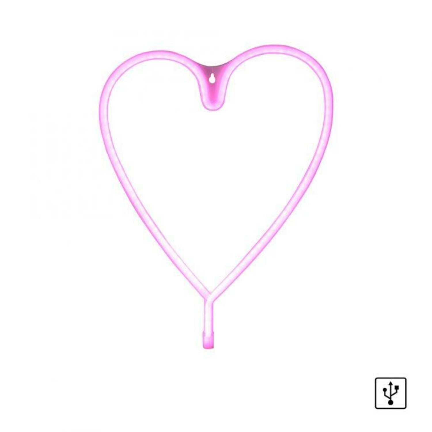 PAUL NEUHAUS LEUCHTEN DIREKT LED nástěnné svítidlo růžová, srdce, USB, šňůrový vypínač, dekorativní LD 85020-87