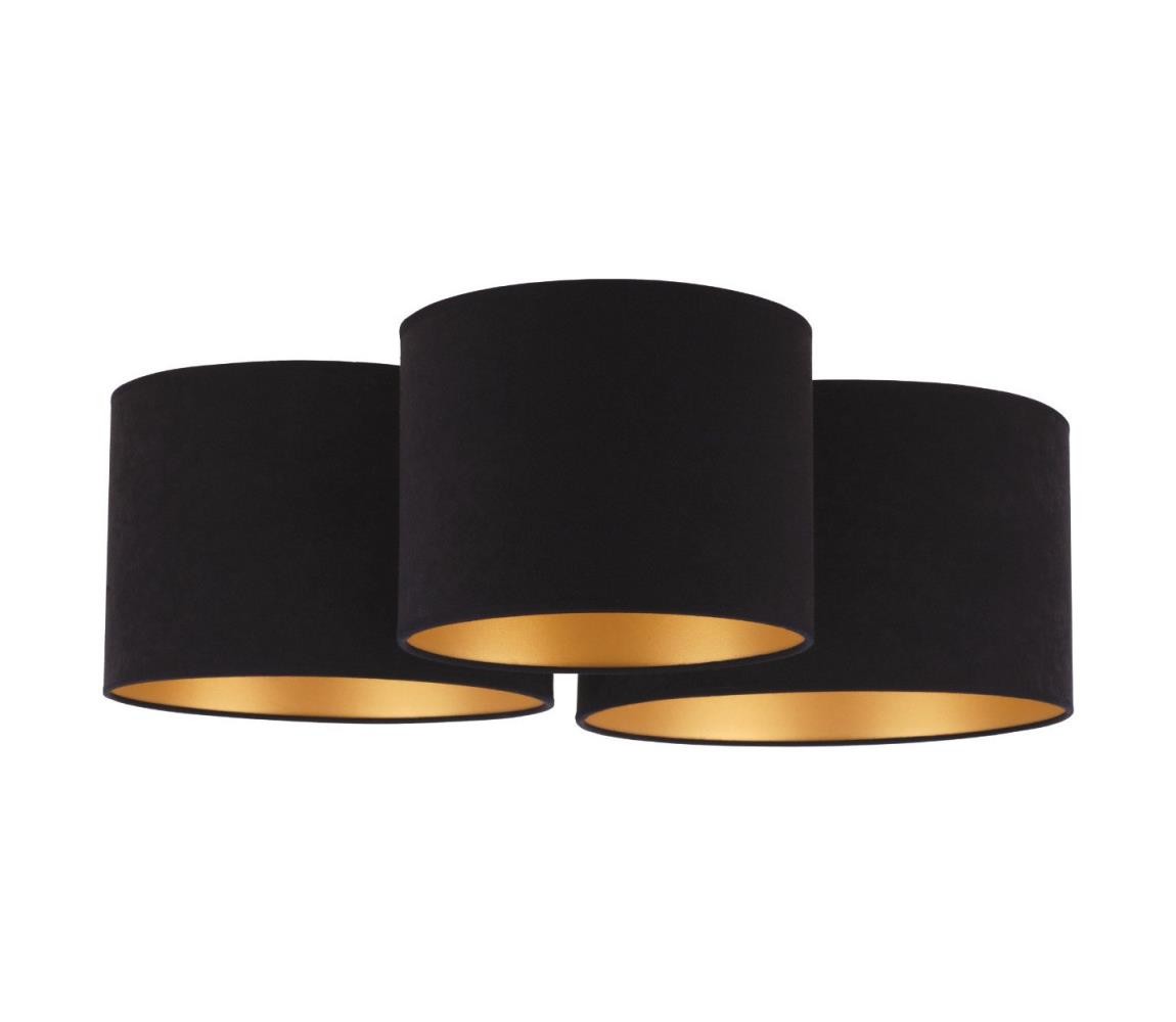 Stropní svítidlo ROLLER TRIO 3xE27/60W/230V černá/zlatá