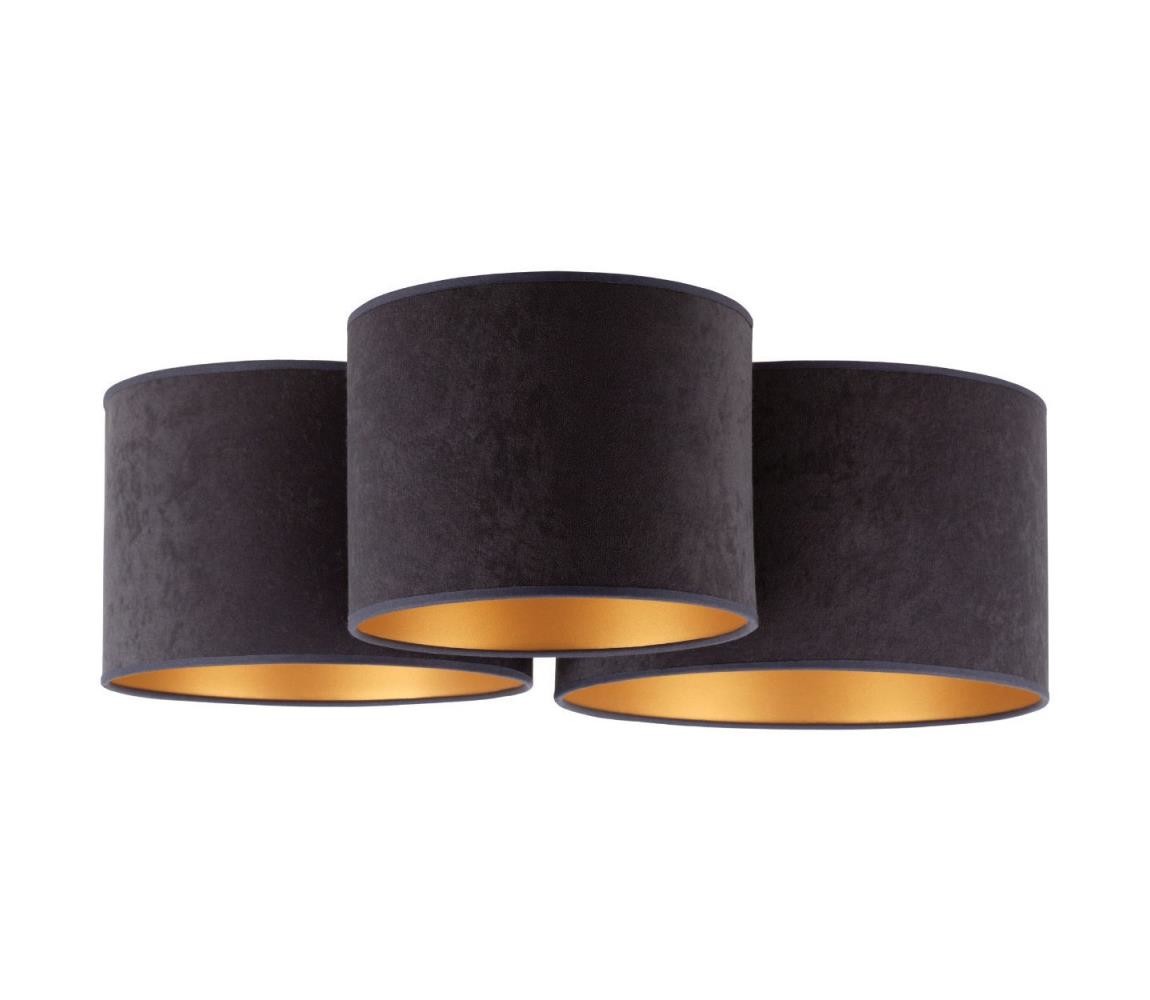 Stropní svítidlo ROLLER TRIO 3xE27/60W/230V antracit