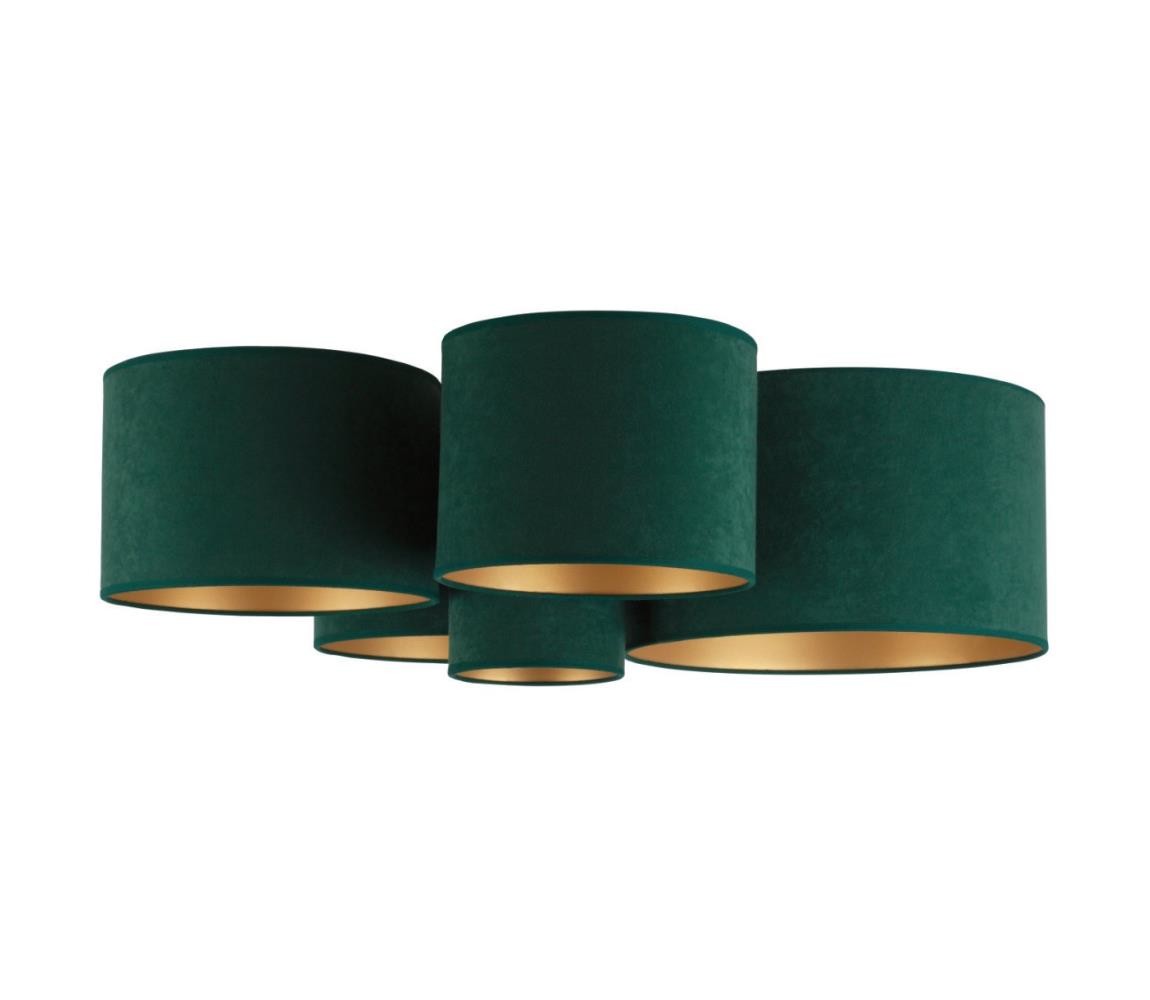 Stropní svítidlo ROLLER PENTO 5xE27/60W/230V zelená/zlatá